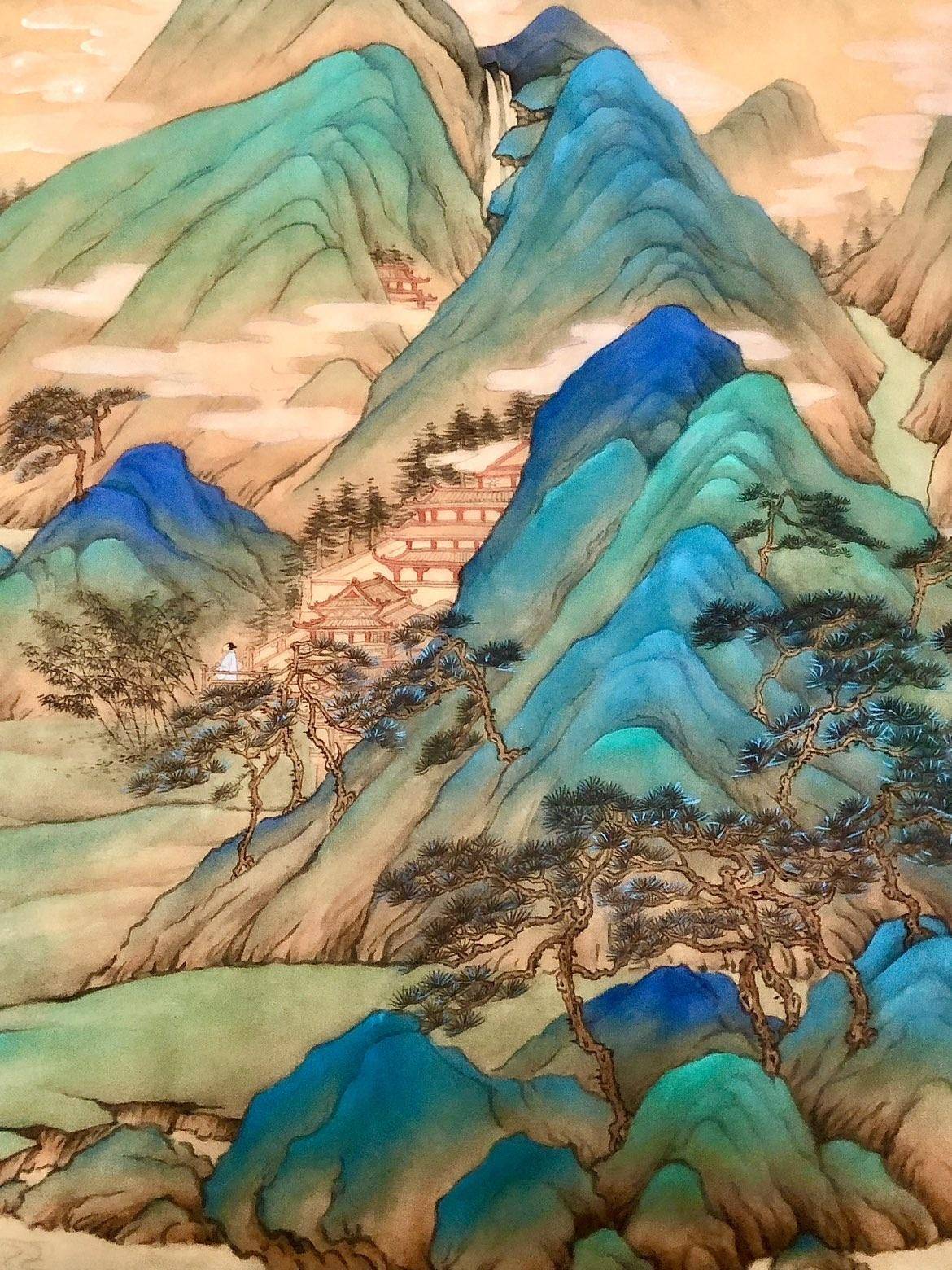 仙域秋山图 - 张国靖 作品图2