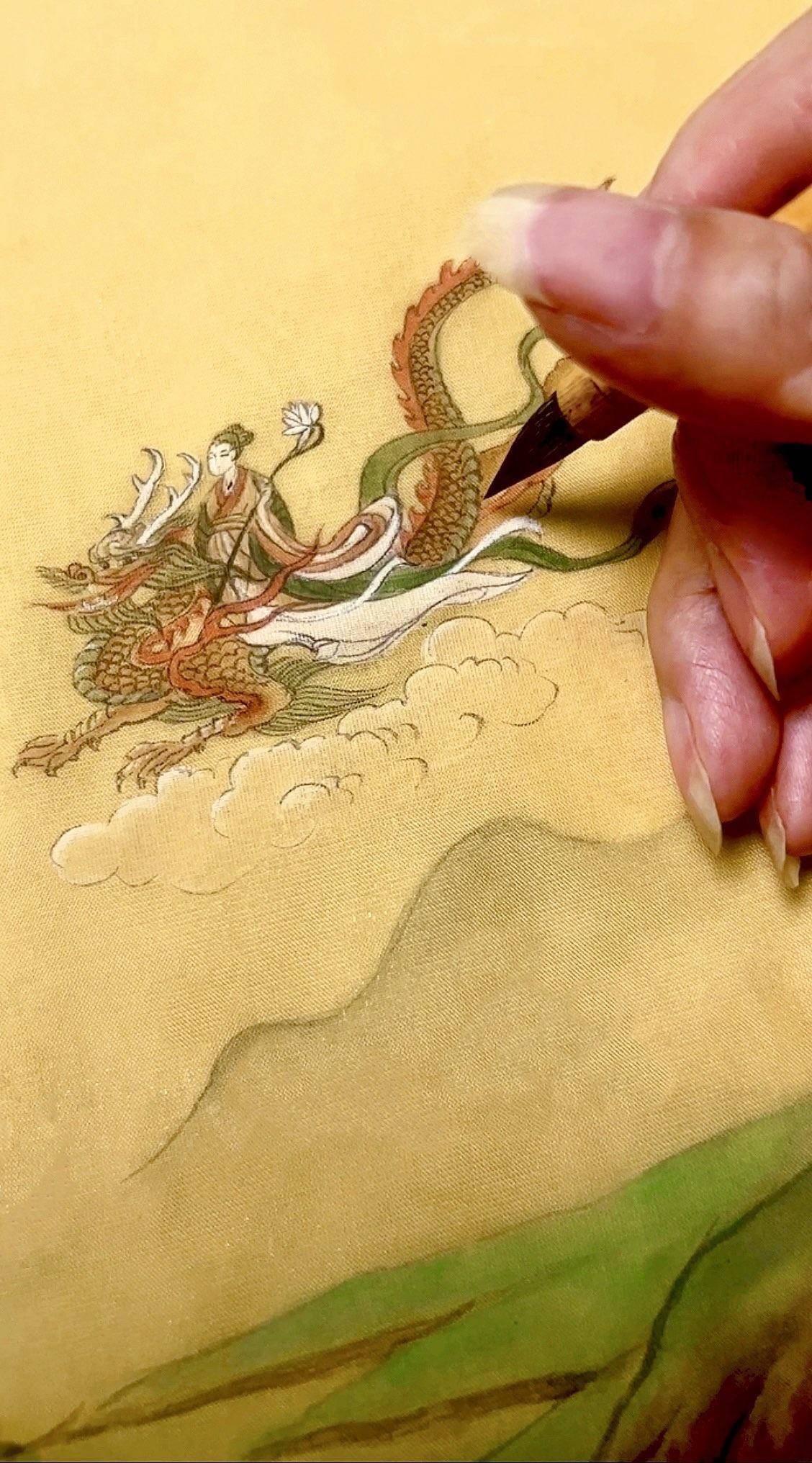 仙域秋山图 - 张国靖 作品图4
