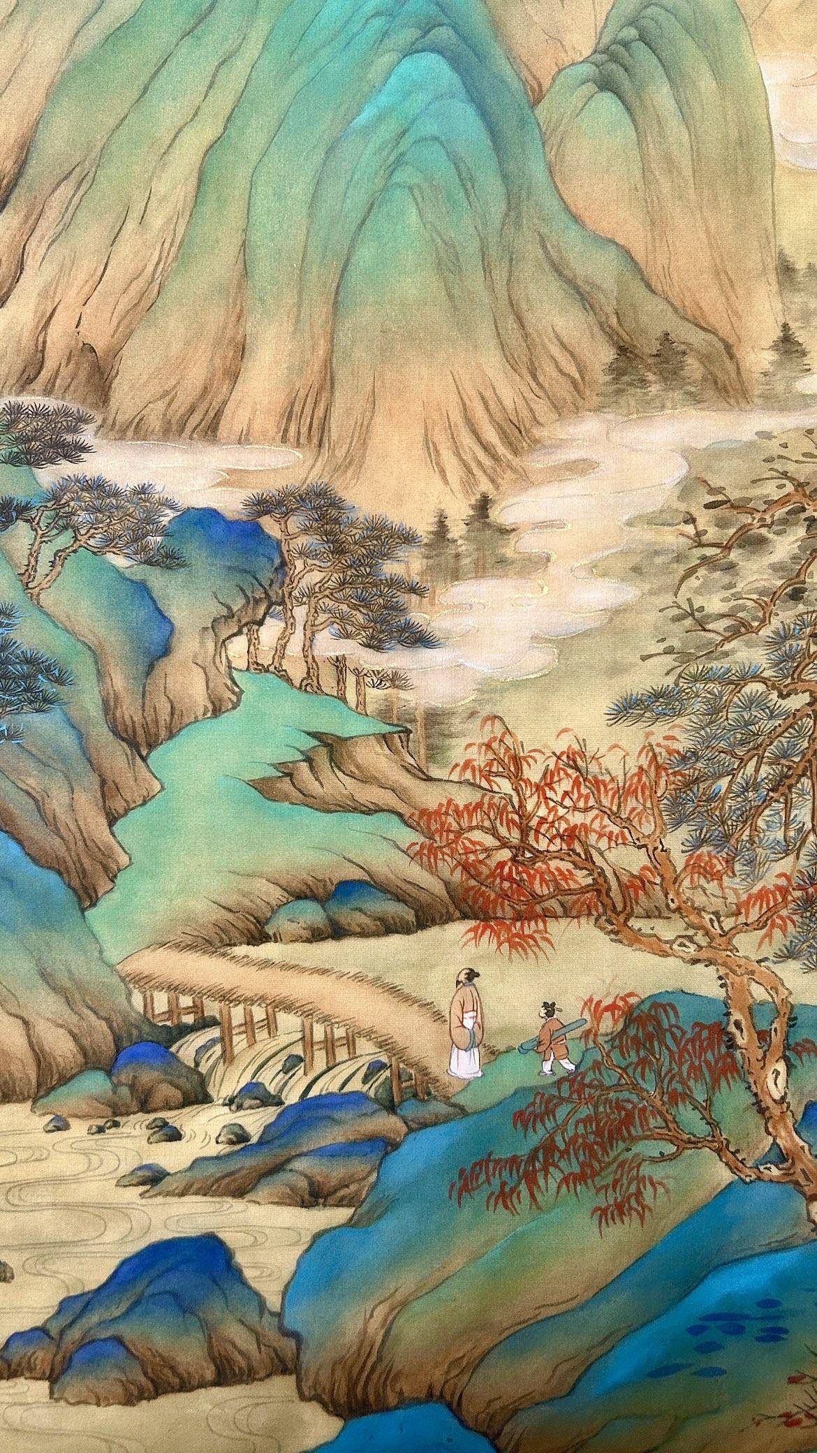 仙域秋山图 - 张国靖 作品图5