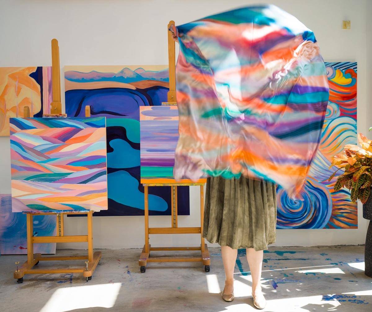 Mountains into Sea｜Silk Scarf｜艺术家真丝丝巾 - 杨婉 作品图10