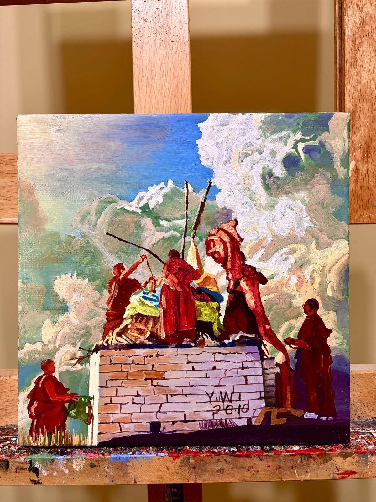 西部往事系列九&mdash;&mdash;天葬 - 尤伟 作品图5