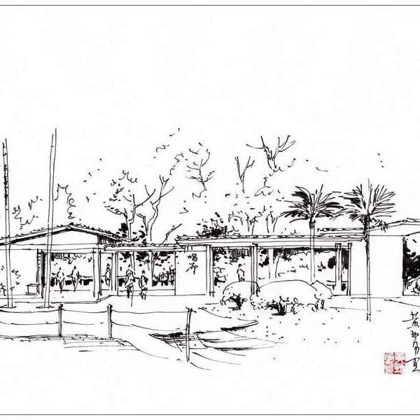 黄劲勇-白云山下的园林小景