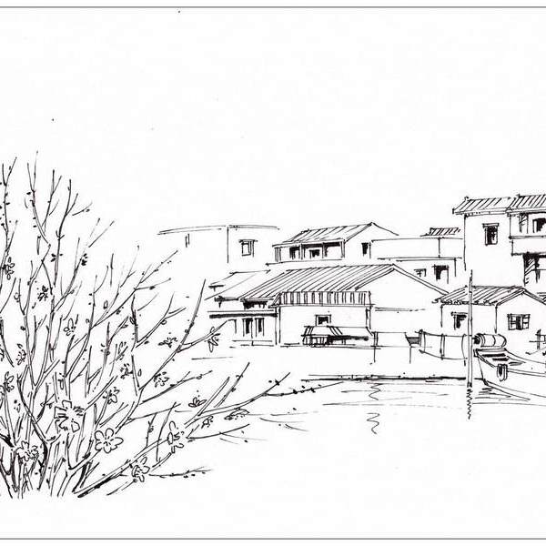 沙湾古镇一景2016年作品平沙医院大楼2016年作品篮子2016年作品莲洲耕