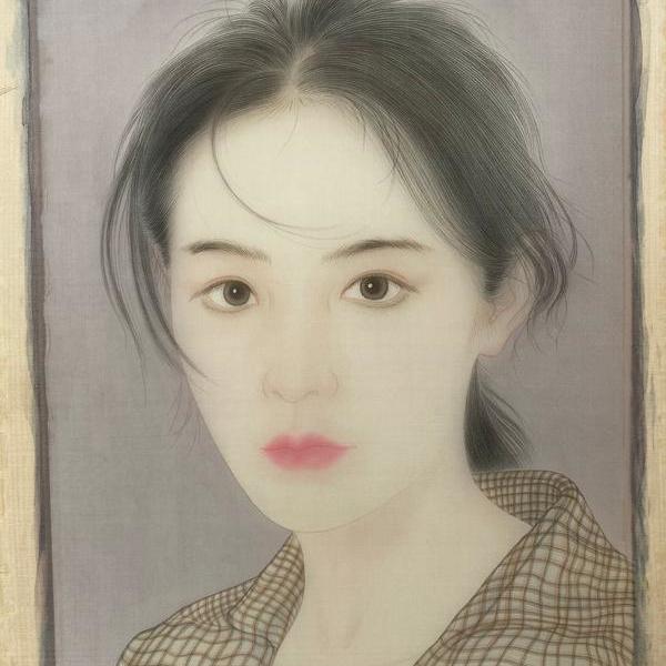 工笔画人物头像写生