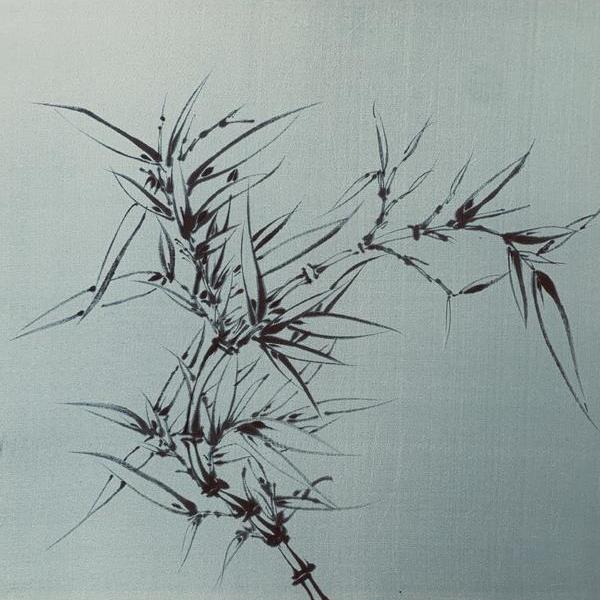 双钩竹图之五八开合售