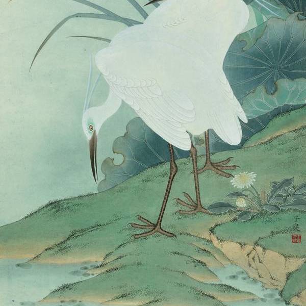 王子健-东坡词意 "鱼翻藻鉴,鹭点烟汀"