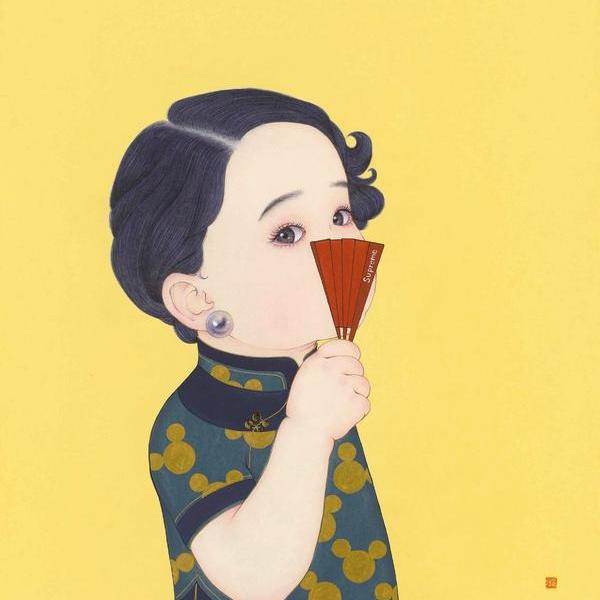 那小先-拿着扇子的小爱玲