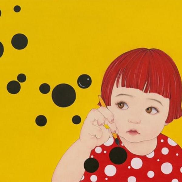 那小先-画圆点的女孩