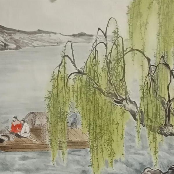 姜立寿-春江泛舟