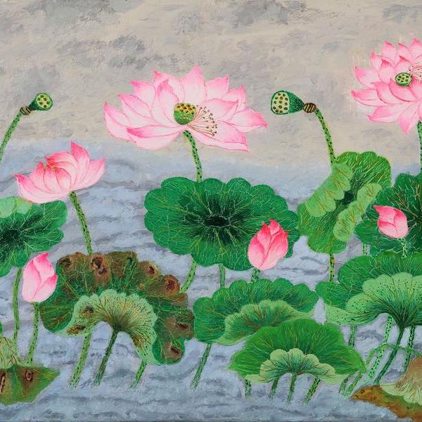 梵高奶奶-荷花 3