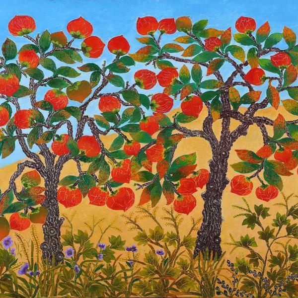 梵高奶奶-秋日里的红柿