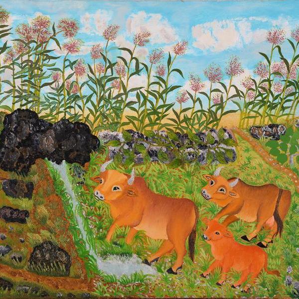 梵高奶奶-高粱与牛