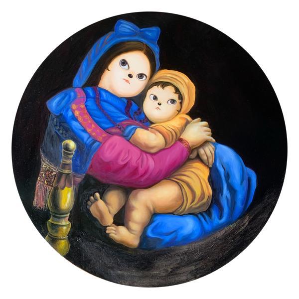 天使2022年作品银盘天上挂孙钰童的更多作品大家的评论油画简约装饰1