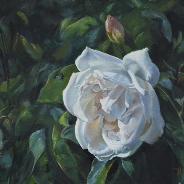 谢逸飞-谢逸飞原创油画《静香之八》