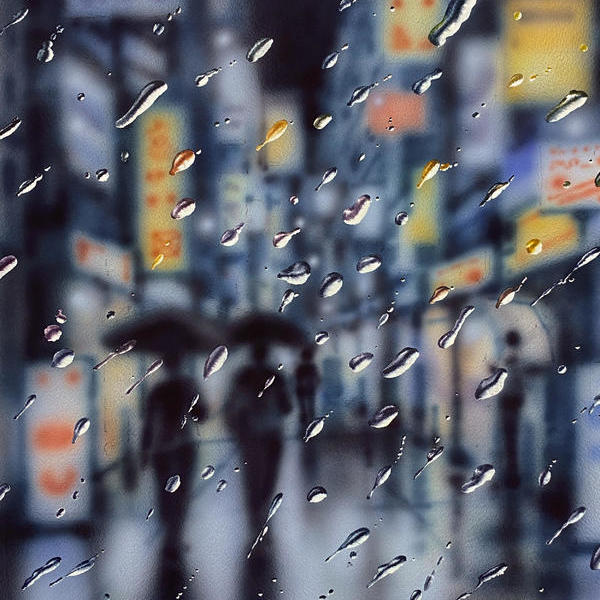 雨夜-吴朝阳作品