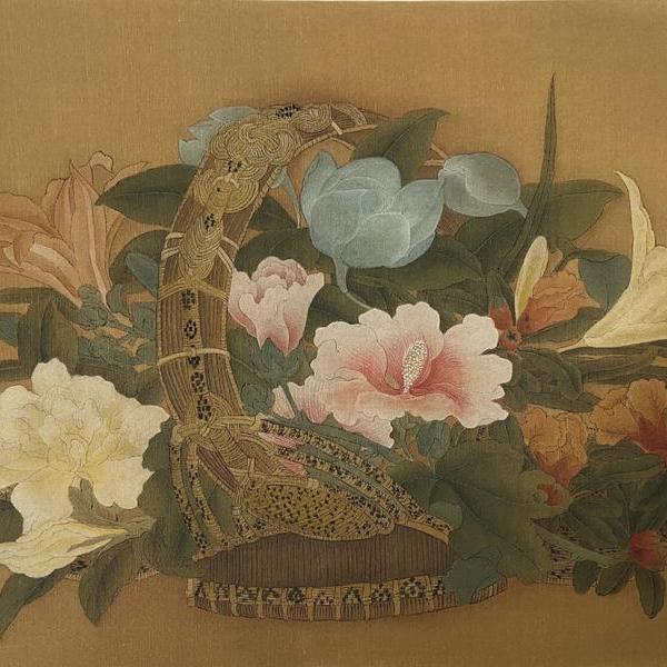 张艺珂-宋画临摹《花篮图》