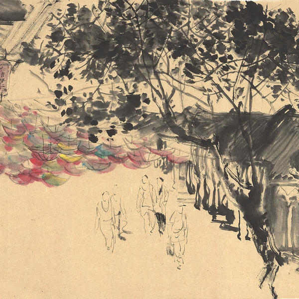伍尚清-安仁古镇写生