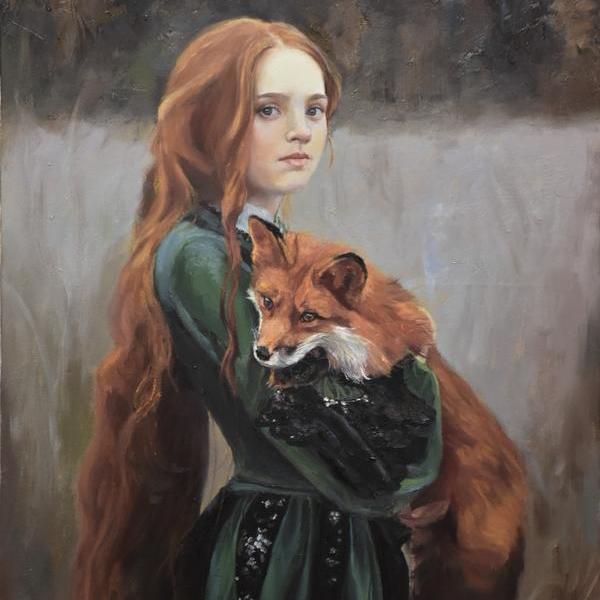 李戈-抱着狐狸的女孩