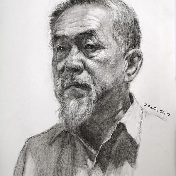 素描练习—tom头像 - 王逍的作品 | artand - 与艺术家面对面的在线