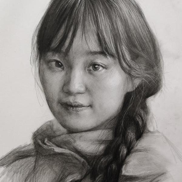 王逍-素描练习—女青年