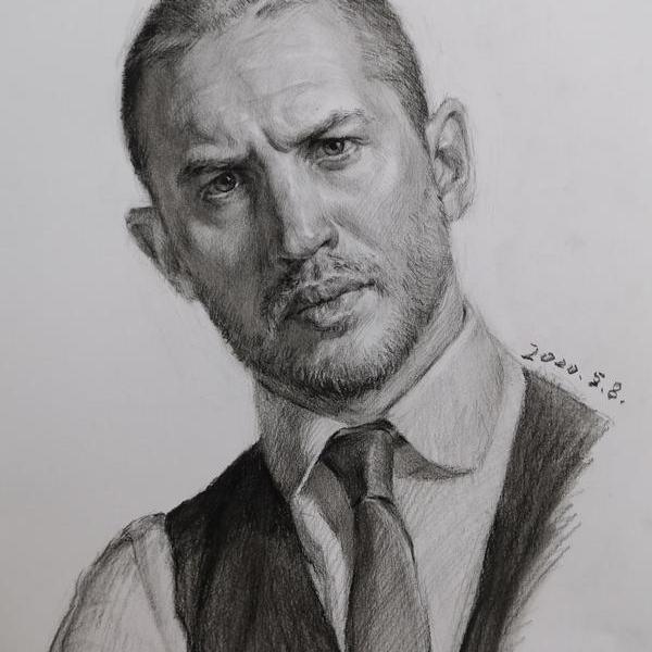 王逍-素描练习—汤姆哈迪