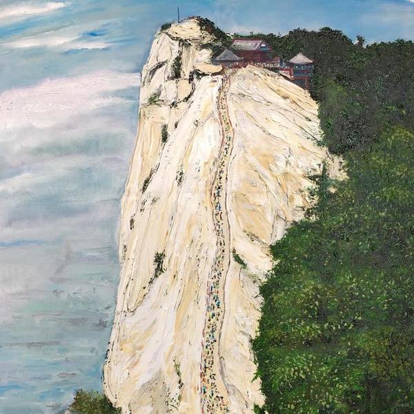 马健军-油画【华山】