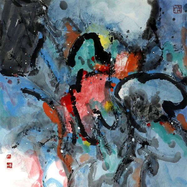 卢凤才-抽象水墨《随心赋彩》系列