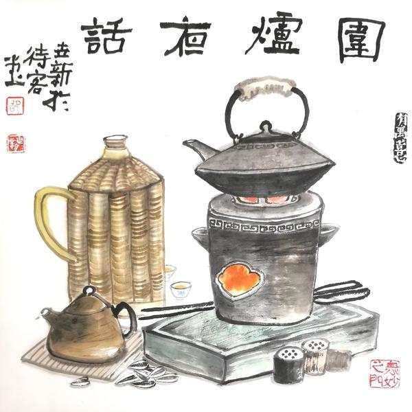津津乐道(已售) - 邵世新的作品 | artand - 与艺术家面对面的在线画