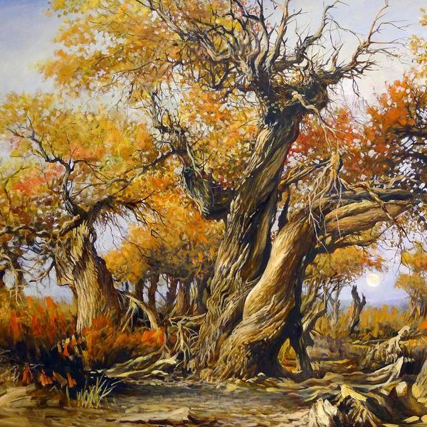 山涧 风景油画 戴海燕 - 戴海燕的作品 | artand - 与艺术家面对面的