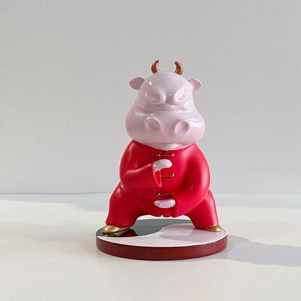 丽莎-潮玩风水摆件"太极牛-牛转乾坤"