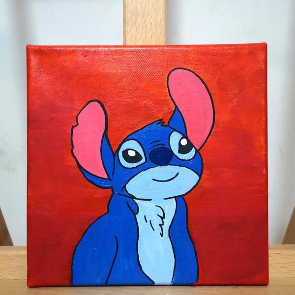 布面丙烯画装饰画sunday