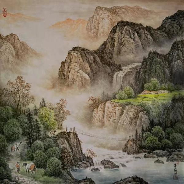 明理-国画:茶马古道