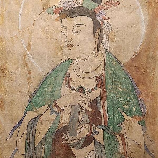 安庆-敦煌壁画·元代胁侍菩萨