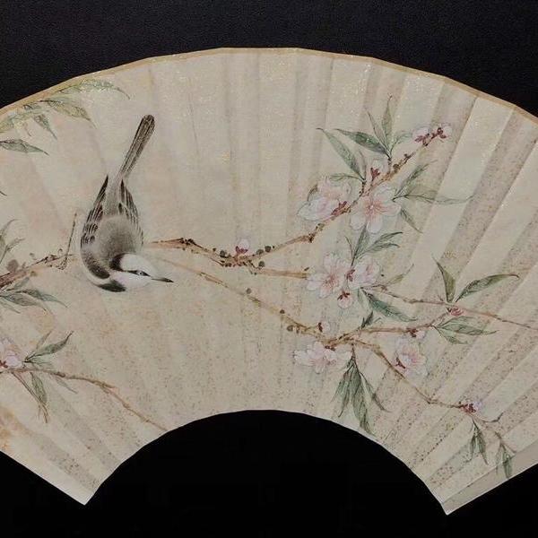 没骨花鸟扇面 - 王彬的作品 | artand - 与艺术家面对面的在线画廊