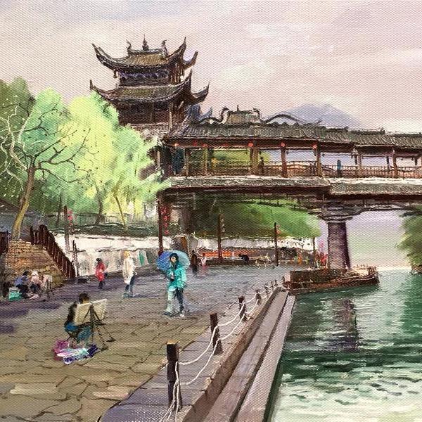 濯水古镇 - 彭一虹的作品 | artand - 与艺术家面对面的在线画廊