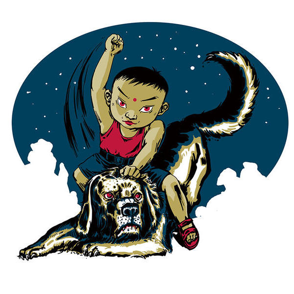 王马版画工房-武思红打狗