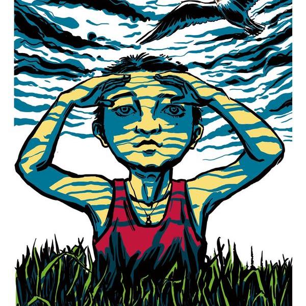 王马版画工房-鸭绿江边望朝鲜