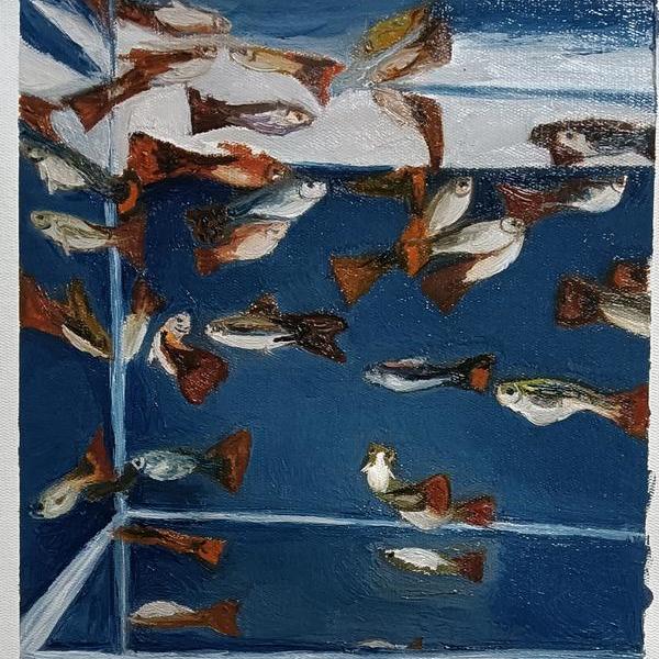 随笔油画鱼之五