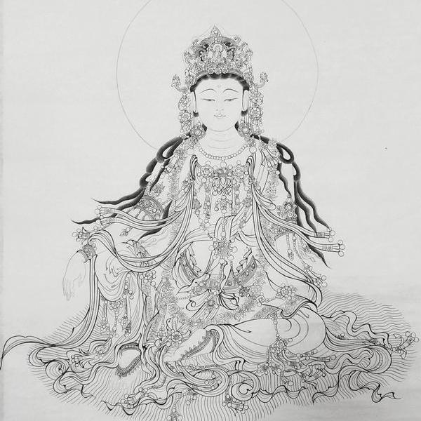 徐爱红-法海寺壁画～水月观音