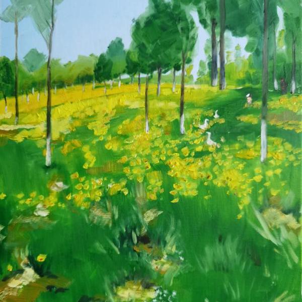 年年樱花都这样 - 陈东的作品 | artand - 与艺术家面对面的在线画廊