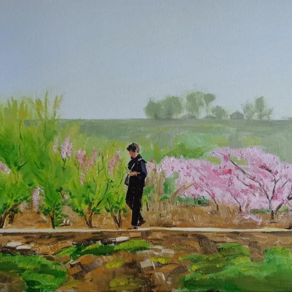 年年樱花都这样 - 陈东的作品 | artand - 与艺术家面对面的在线画廊