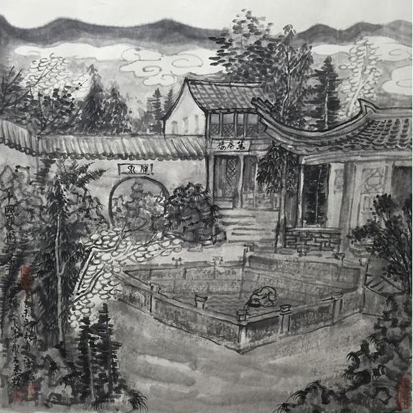 一衡艺术-无锡寄畅园写生
