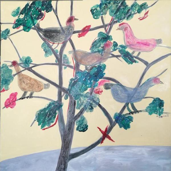 张刍狗-树上的鸡