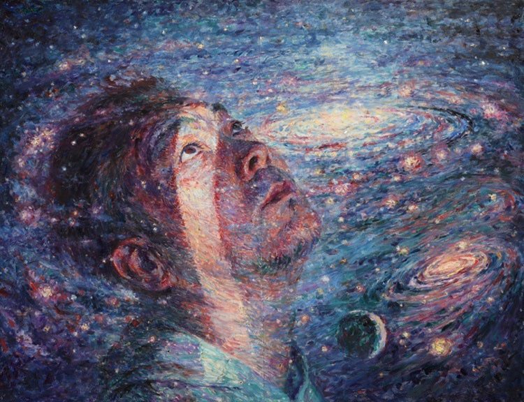 另一个以宇宙为背景的自画像 晁铁军 S Work Artand 与艺术家面对面的在线画廊 另一个以宇宙为背景的自画像 晁铁军 S Work Artand 与艺术家面对面的在线画廊