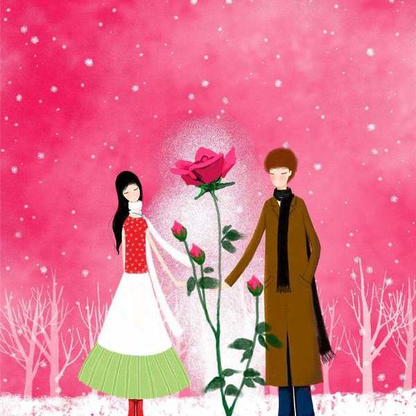 王净净-520521专题插画-爱情的玫瑰