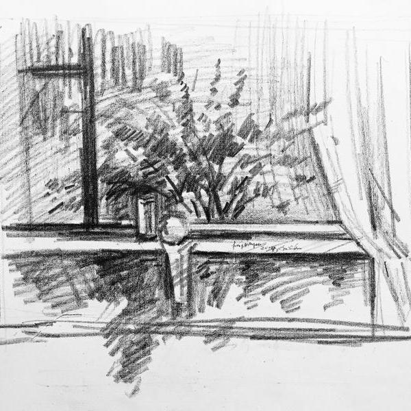 景物素描 - 房子庚的作品 | artand - 与艺术家面对面的在线画廊